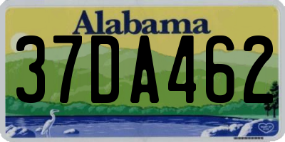 AL license plate 37DA462