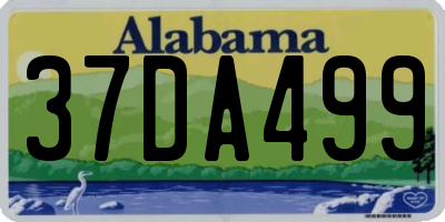 AL license plate 37DA499