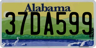 AL license plate 37DA599