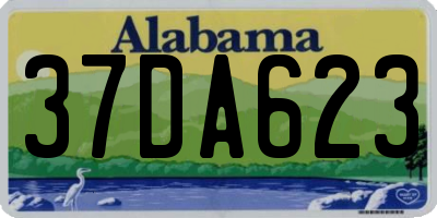 AL license plate 37DA623