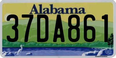 AL license plate 37DA861