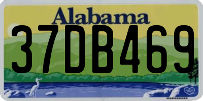 AL license plate 37DB469