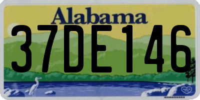 AL license plate 37DE146