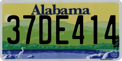 AL license plate 37DE414
