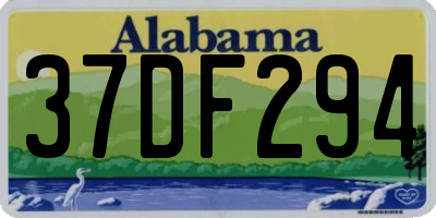 AL license plate 37DF294