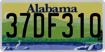 AL license plate 37DF310