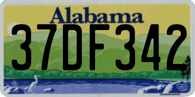 AL license plate 37DF342