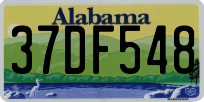 AL license plate 37DF548