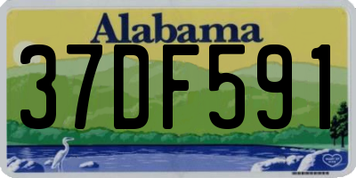 AL license plate 37DF591