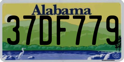 AL license plate 37DF779