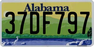 AL license plate 37DF797