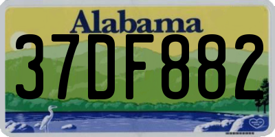 AL license plate 37DF882