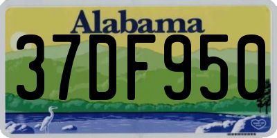 AL license plate 37DF950