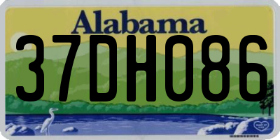 AL license plate 37DH086