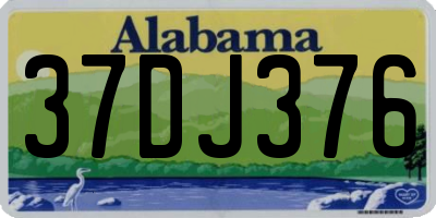 AL license plate 37DJ376