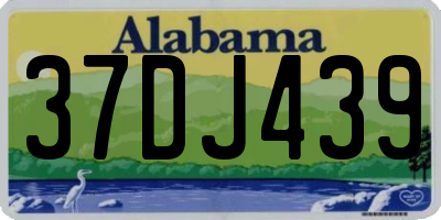 AL license plate 37DJ439