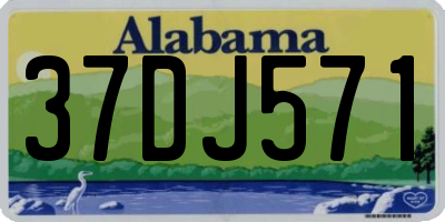 AL license plate 37DJ571