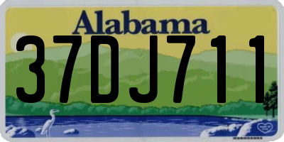 AL license plate 37DJ711