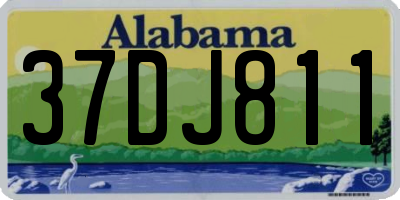 AL license plate 37DJ811