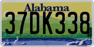 AL license plate 37DK338