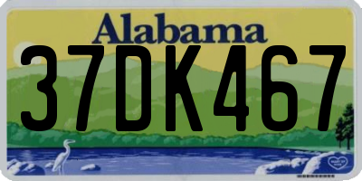 AL license plate 37DK467