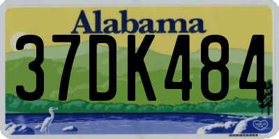 AL license plate 37DK484