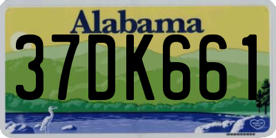 AL license plate 37DK661