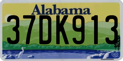 AL license plate 37DK913