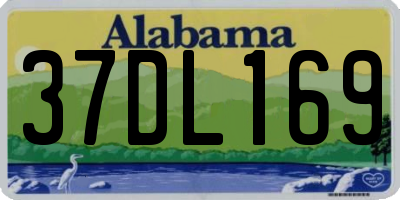 AL license plate 37DL169