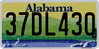 AL license plate 37DL430