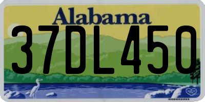 AL license plate 37DL450
