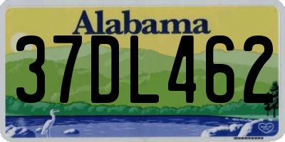 AL license plate 37DL462