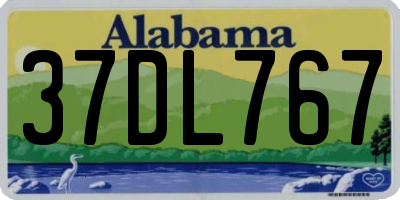 AL license plate 37DL767