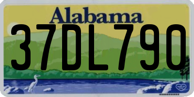 AL license plate 37DL790