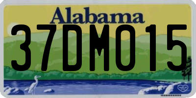 AL license plate 37DM015