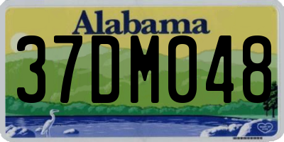 AL license plate 37DM048