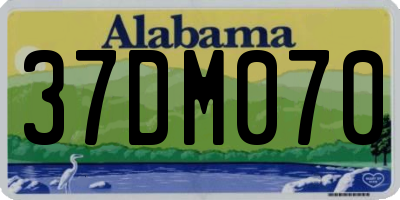 AL license plate 37DM070