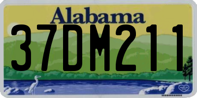 AL license plate 37DM211