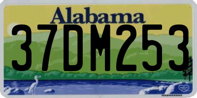 AL license plate 37DM253