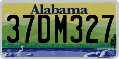 AL license plate 37DM327