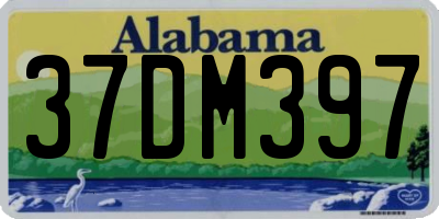 AL license plate 37DM397