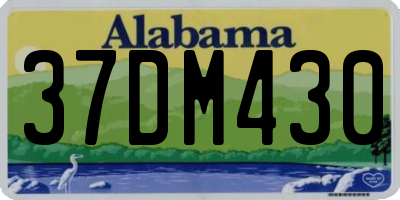 AL license plate 37DM430