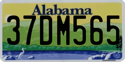 AL license plate 37DM565