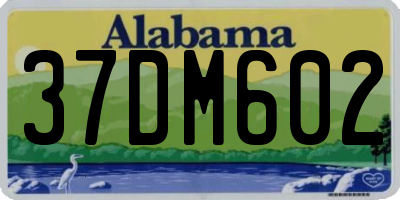 AL license plate 37DM602