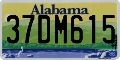 AL license plate 37DM615