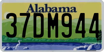 AL license plate 37DM944