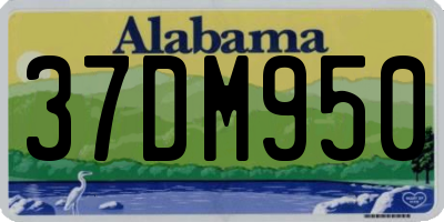 AL license plate 37DM950