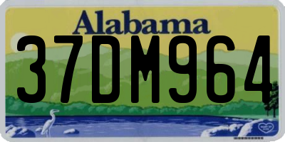 AL license plate 37DM964