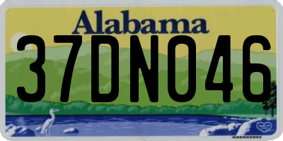 AL license plate 37DN046