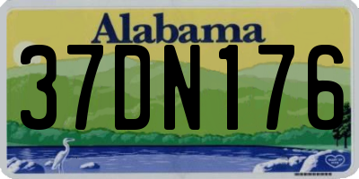 AL license plate 37DN176
